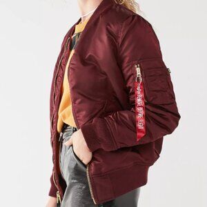 Alpha Industries MA-1 Maroon Bomber Jacket